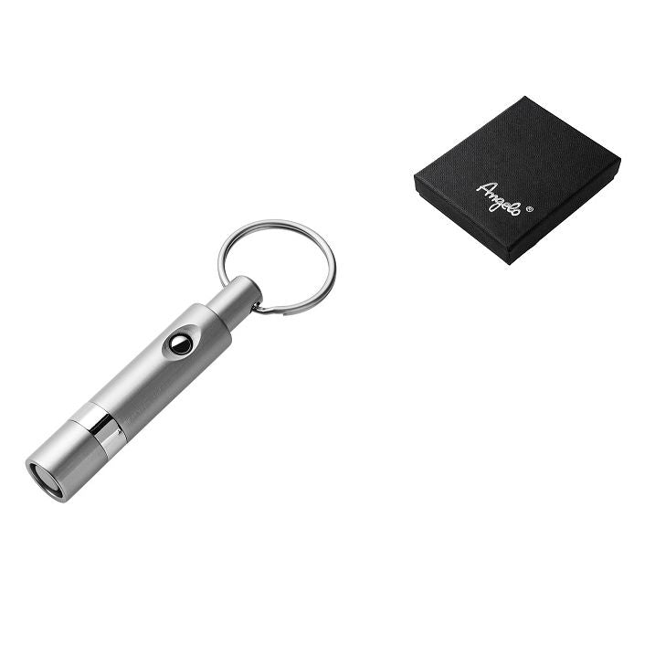 Angelo Cigar Punch Key Ring - Silver Metal - Cigar Klipper from Angelo at The Prince Webshop