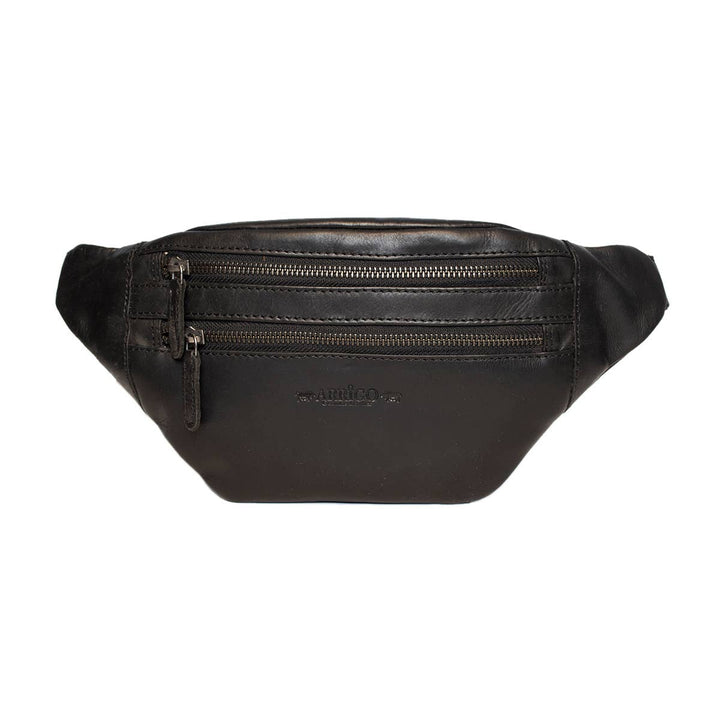 Leather Crossbody Bag - Fanny Pack - Belt Bag - Black - Bag from Arrigo at The Prince Webshop