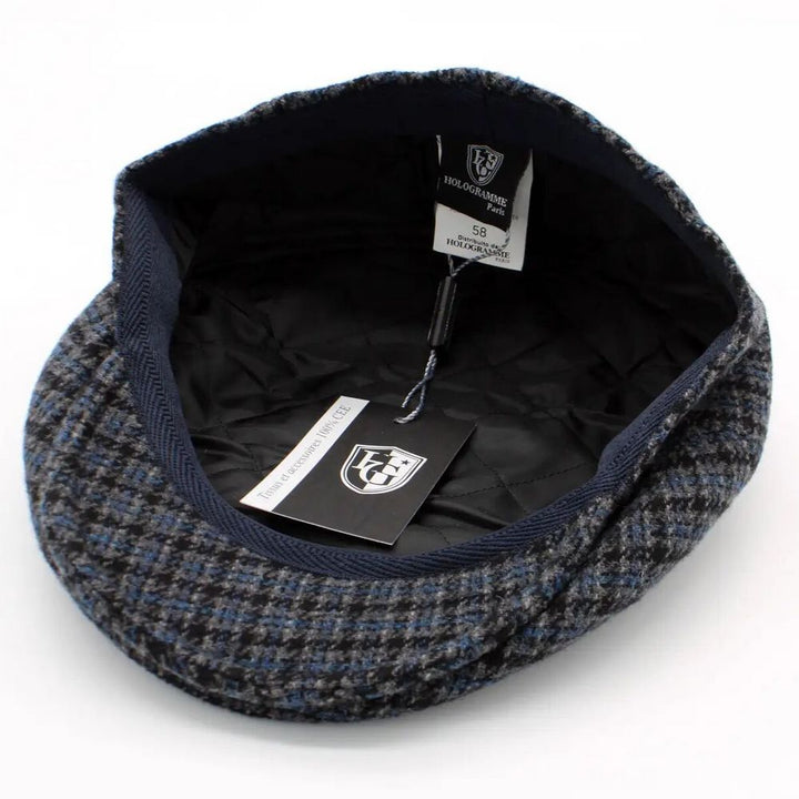 Casquette Piemonte Wool Cap - Navy Sixpence - S (56 cm) - Flat Cap from Hologramme Paris at The Prince Webshop