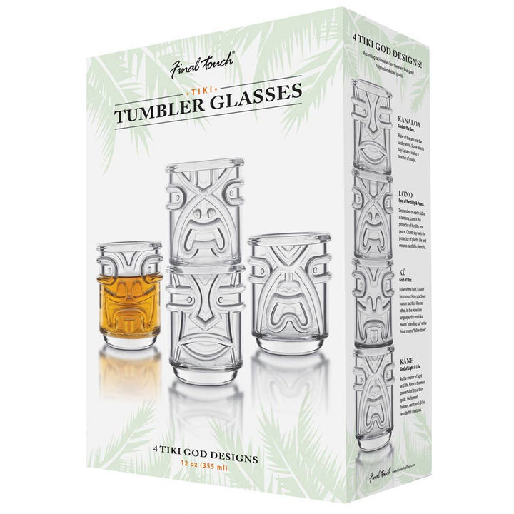 Original Products - Final Touch Tiki Tumbler - 4 Pack Clear - Cocktail Glass from Original Products at The Prince Webshop