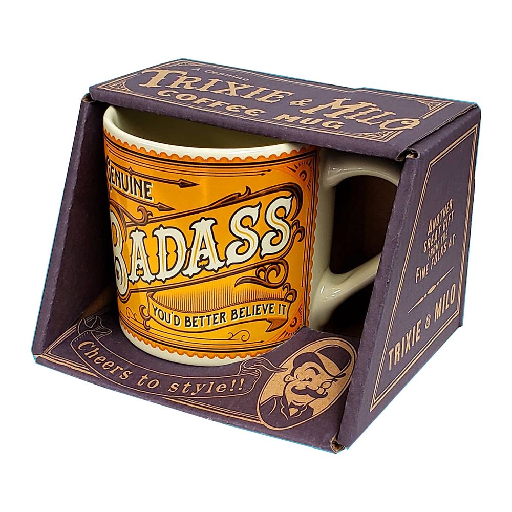 Trixie and Milo - Badass Ceramic Mug - Fun gift from Trixie & Milo at The Prince Webshop