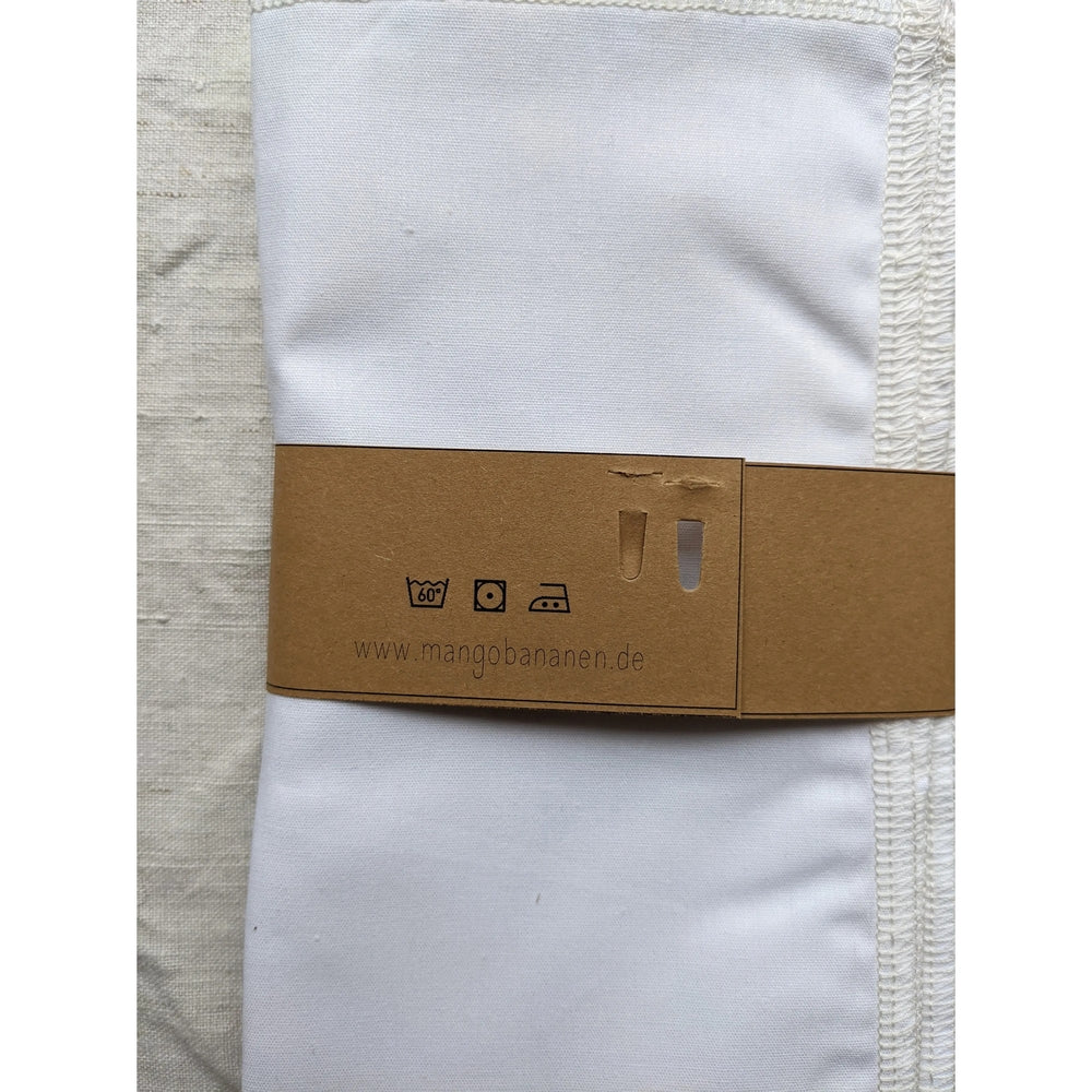 5 Pack Organic Handkerchiefs White or Mint - 20X20 cm - Handkerchief from mango.bananen at The Prince Webshop