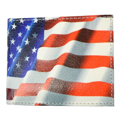 Bi-Fold Wallet Stars & Stripes in Leather - Wallet from Umo Lorenzo at The Prince Webshop