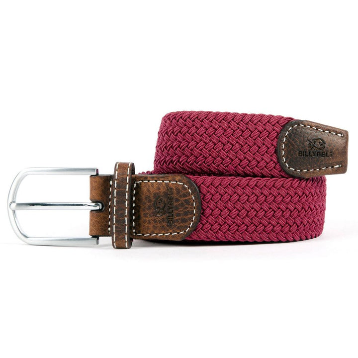 Billybelt Burgundy Woven Elastic Belt - Elastic Comfort Belt - Belt from Billybelt at The Prince Webshop