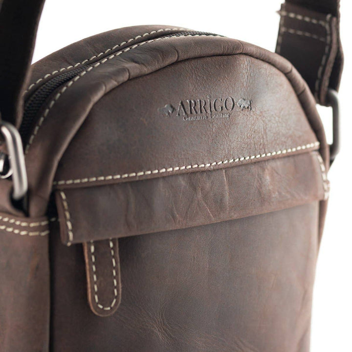 Arrigo Shoulder & Crossbody Bag - Buffalo Leather - Brown - Bag from Arrigo at The Prince Webshop