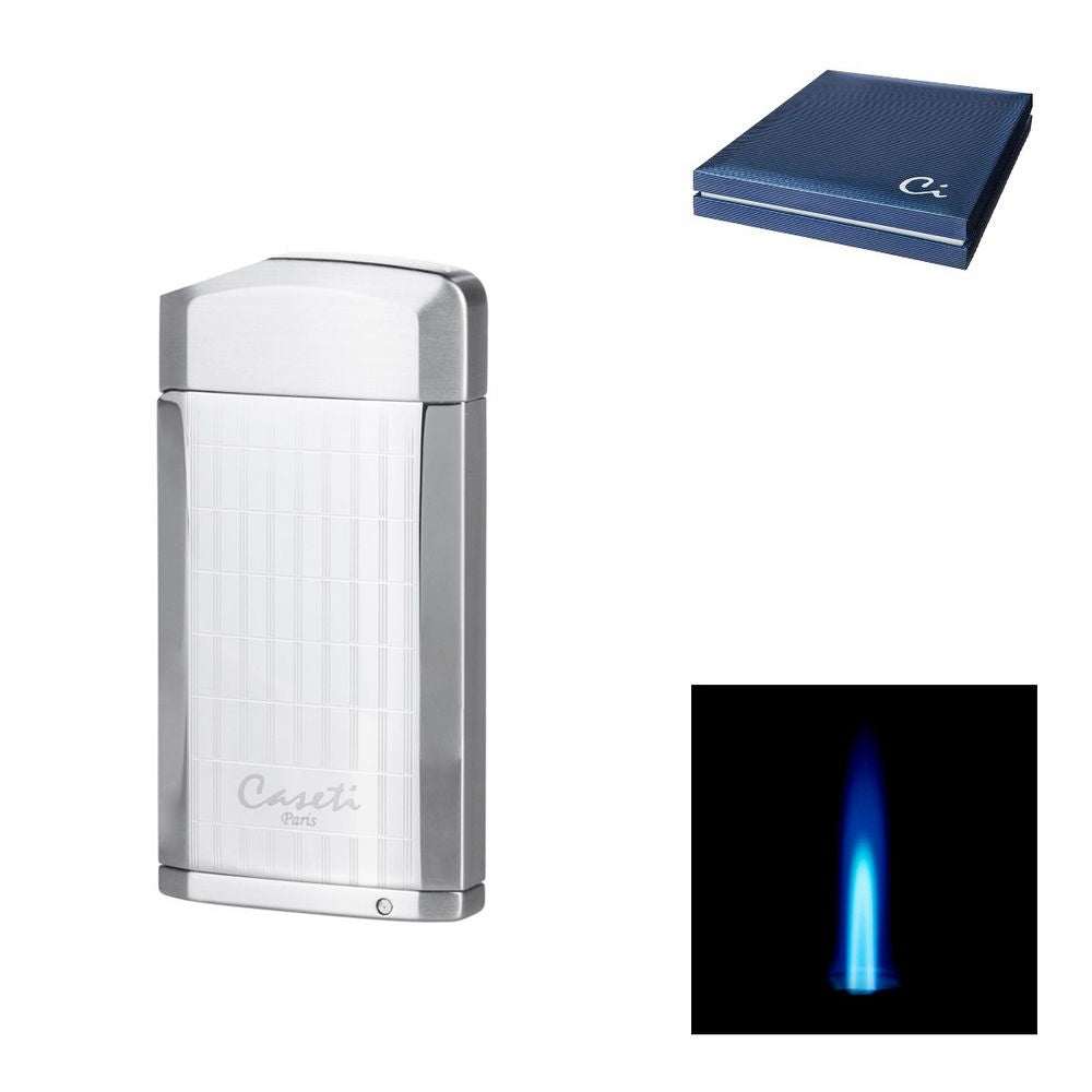 CASETI Lighter Cigar Jet Chrome + Puncher - Lighter from Caseti at The Prince Webshop