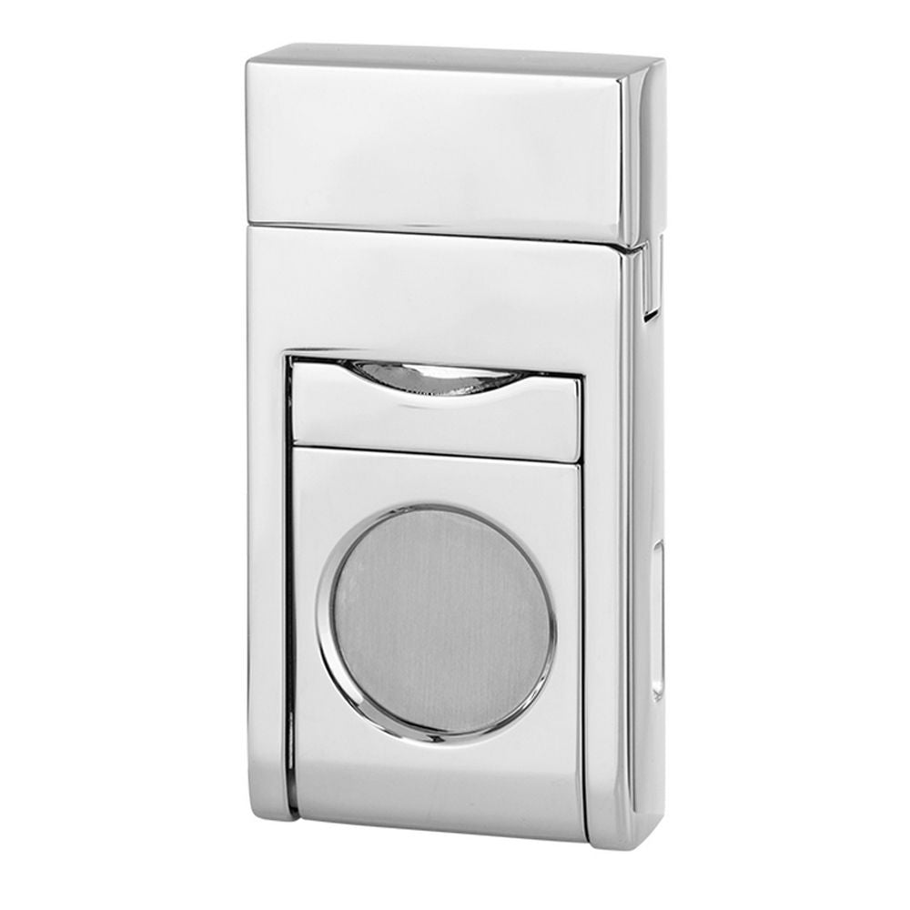 CASETI Lighter Chamonix Jet Chrome + Cutter - Lighter from Caseti at The Prince Webshop