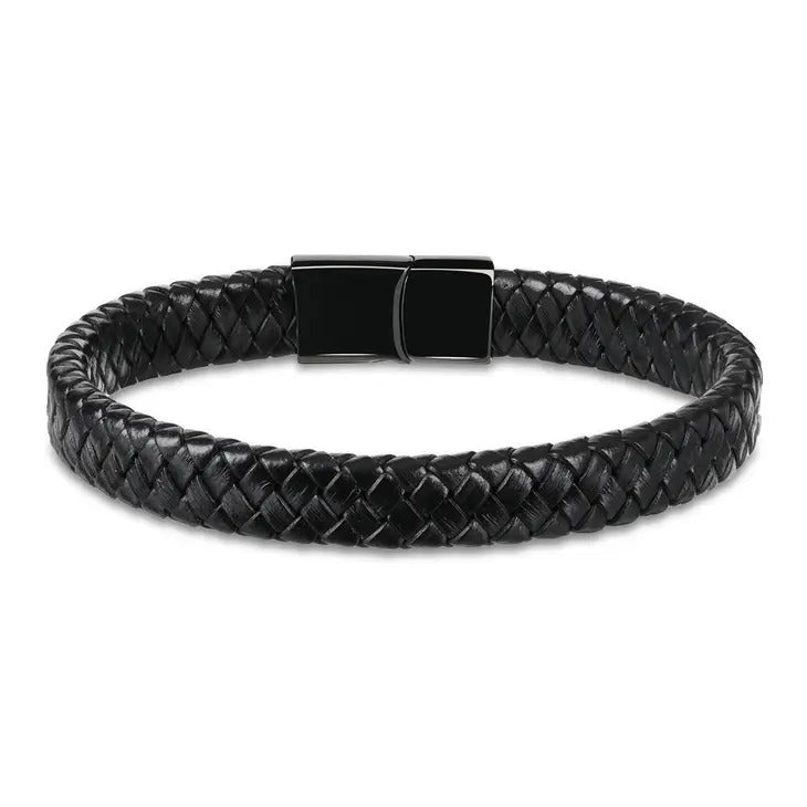 James Hawk Leather Bracelet - Black - Jewelery from James Hawk at The Prince Webshop