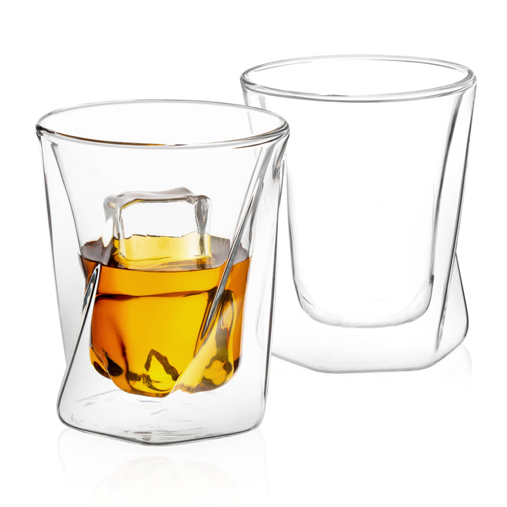 JoyJolt - Lacey Double Wall Whiskey Glasses - Whiskey Glass from JoyJolt USA at The Prince Webshop