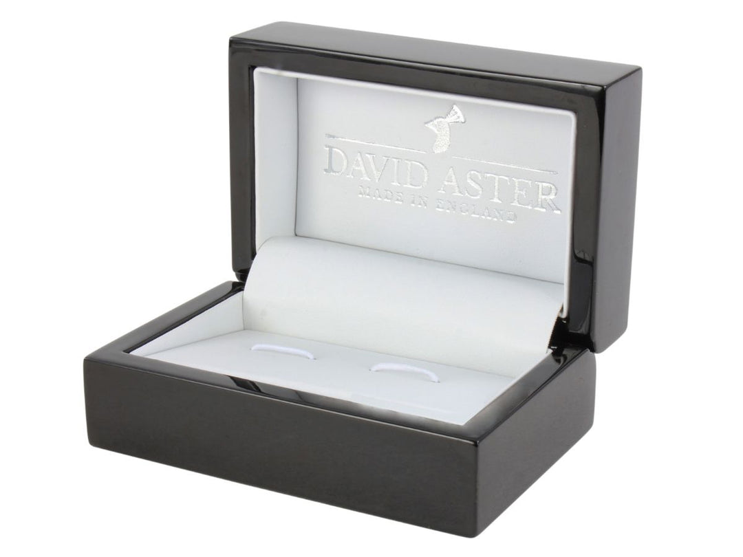 David Aster Square Checkered Cufflinks - Silver - Cufflinks from the David Aster Collection at The Prince Webshop