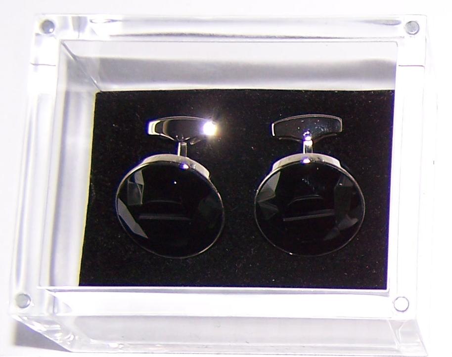 Diamond Cut Onyx Cufflinks - Cufflinks from Toxic Masculinity at The Prince Webshop