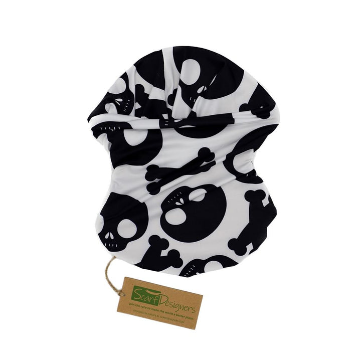 Black Skull Bandana - Multifunctional Scarf - Neckerchief from Scarf Designers Berlin at The Prince Webshop
