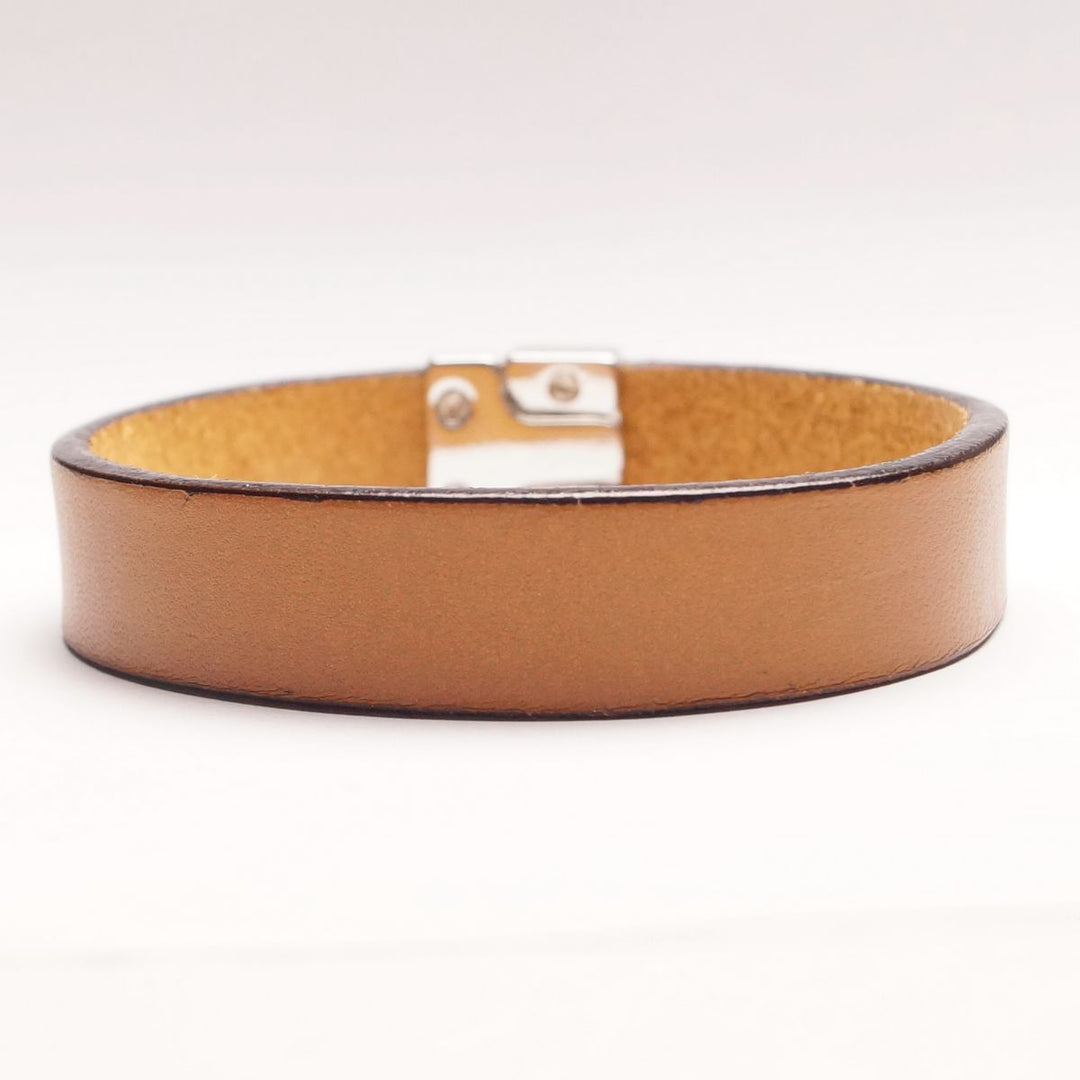 Single Leather Bracelet - Cognac - Bracelet from The Leather Belt Co. at The Prince Webshop
