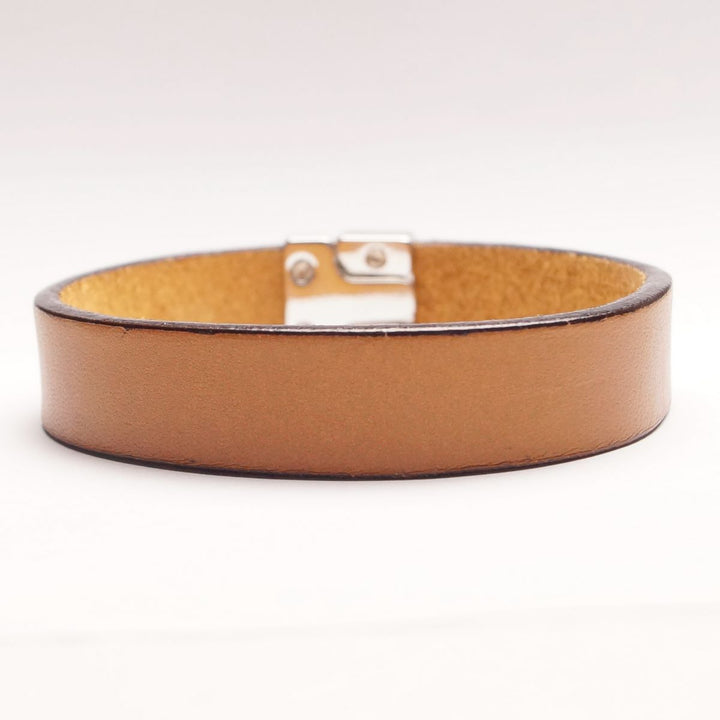 Single Leather Bracelet - Cognac - Bracelet from The Leather Belt Co. at The Prince Webshop