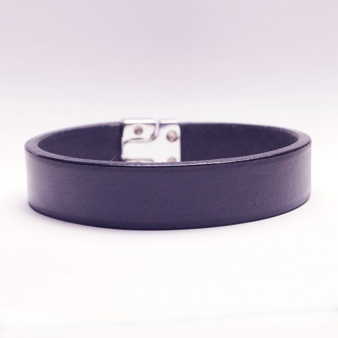 Single Leather Bracelet - Marine - Jewelry from The Leather Belt Co. at The Prince Webshop