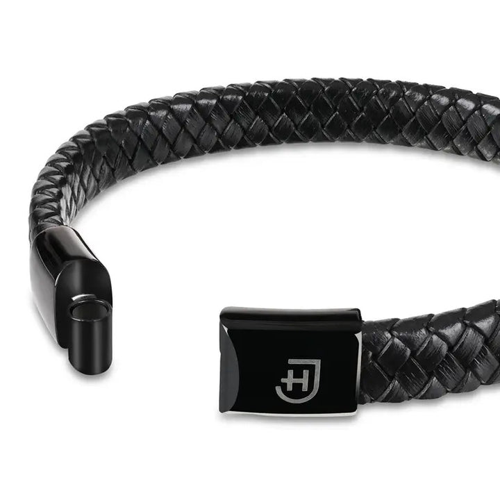 James Hawk Leather Bracelet - Black - Jewelery from James Hawk at The Prince Webshop