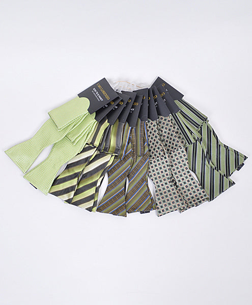 Self-tie Butterfly and Pocket Square - Very Scary Green - Butterfly and Pocket Square Set from Umo Lorenzo at The Prince Webshop
