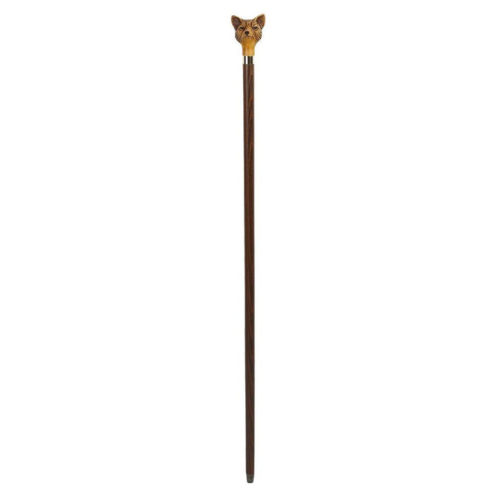 Unique Walking Stick in Brown Maple with Fox Head Knob - Walking Stick from Charles Buyers & Co Ltd at The Prince Webshop