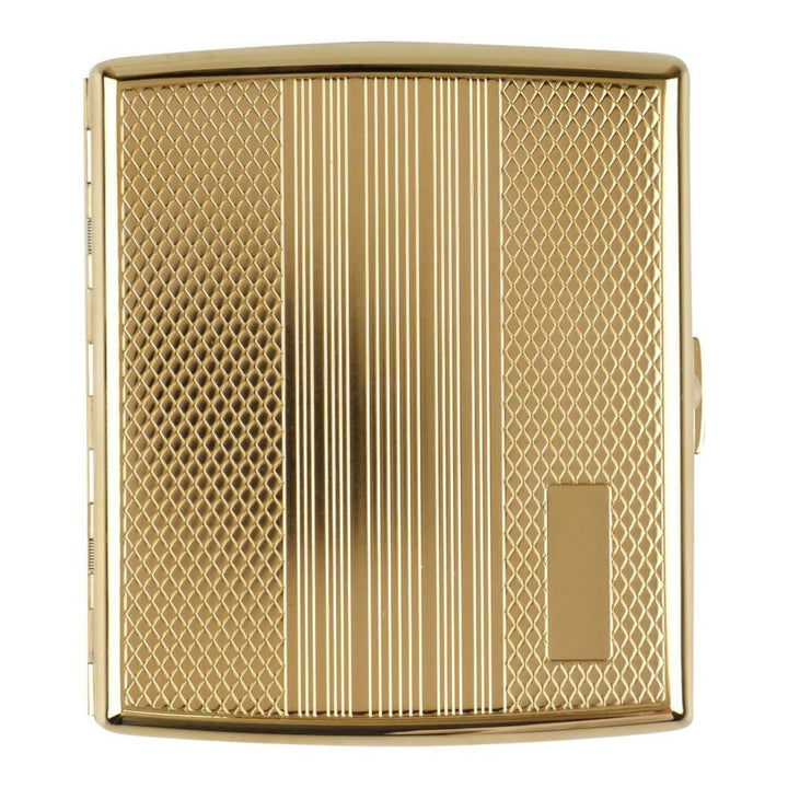 Gold Cigarette Case for 18 King Size Cigarettes - Cigarette Case from Jean Claude at The Prince Webshop