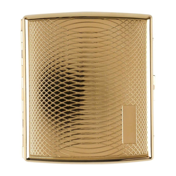 Gold Cigarette Case for 18 King Size Cigarettes - Cigarette Case from Jean Claude at The Prince Webshop