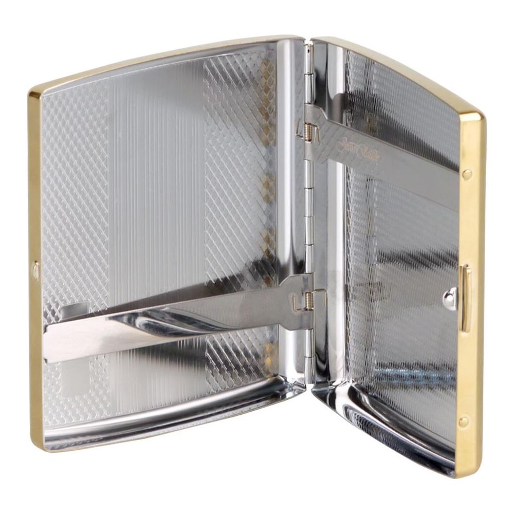 Gold Cigarette Case for 18 King Size Cigarettes - Cigarette Case from Jean Claude at The Prince Webshop