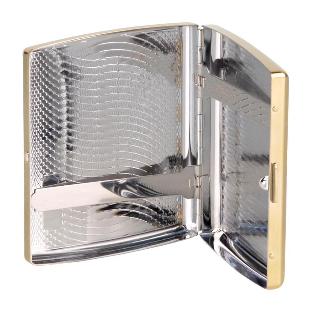 Gold Cigarette Case for 18 King Size Cigarettes - Cigarette Case from Jean Claude at The Prince Webshop