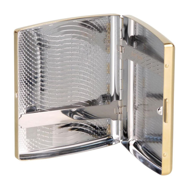 Gold Cigarette Case for 18 King Size Cigarettes - Cigarette Case from Jean Claude at The Prince Webshop