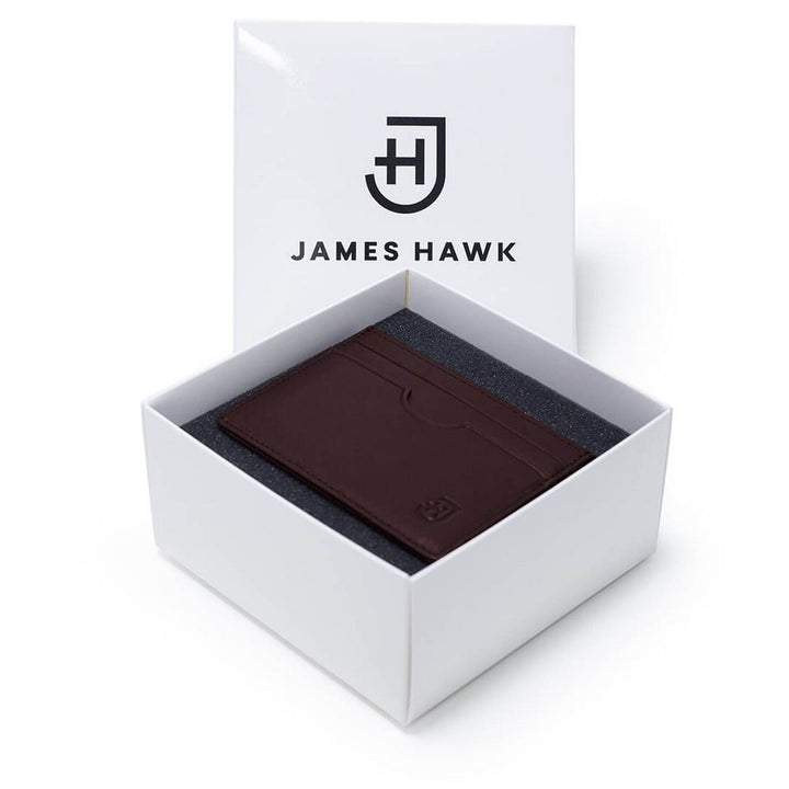 James Hawk Card Holder Brown - Dark brown leather Card holder - Card holder from James Hawk at The Prince Webshop