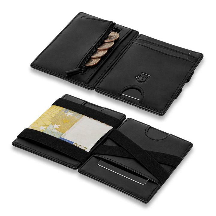 James Hawk Flip Wallet Black - Black Leather Wallet - Card holder from James Hawk at The Prince Webshop