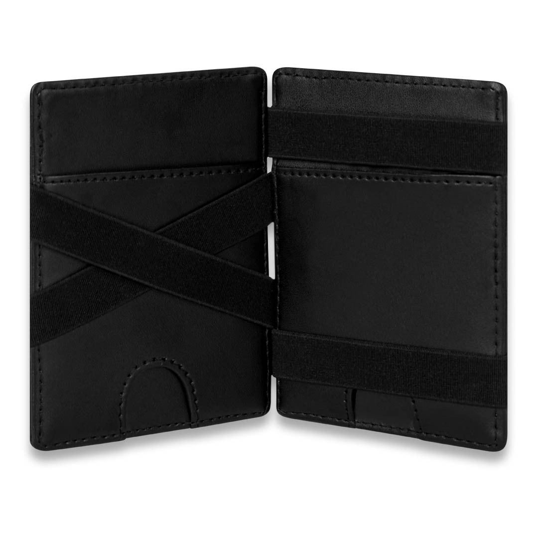 James Hawk Flip Wallet Black - Black Leather Wallet - Card holder from James Hawk at The Prince Webshop