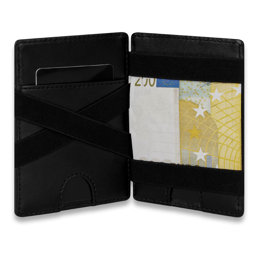 James Hawk Flip Wallet Black - Black Leather Wallet - Card holder from James Hawk at The Prince Webshop