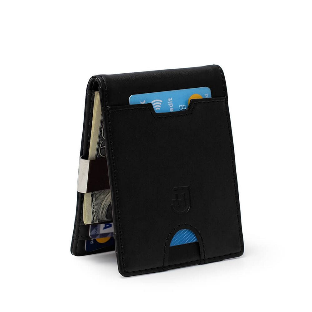James Hawk Smart Wallet Black - Black Leather Wallet - Card holder from James Hawk at The Prince Webshop