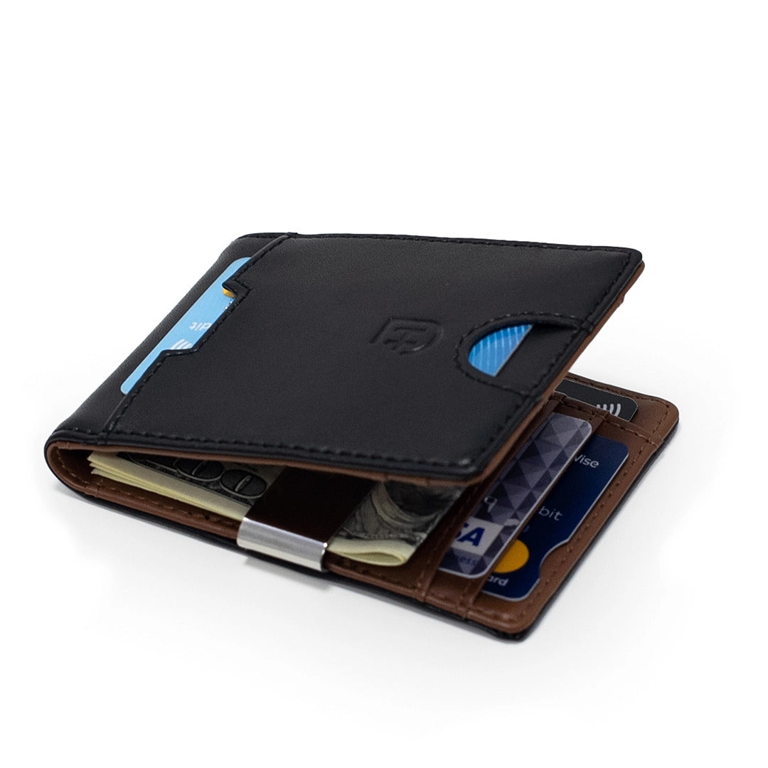 James Hawk Flip Wallet Black - Black Leather Wallet - Card holder from James Hawk at The Prince Webshop
