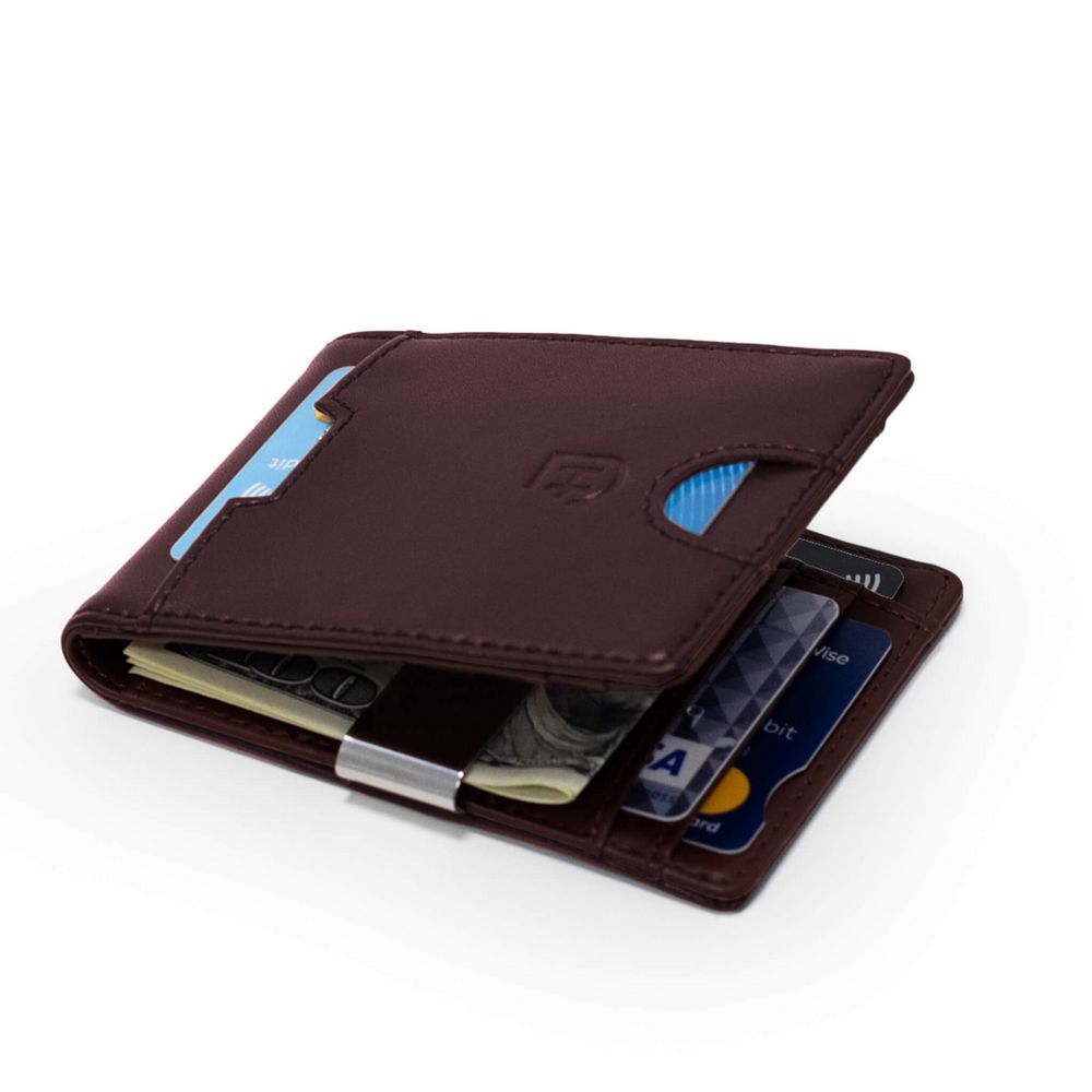 James Hawk Smart Wallet Brown - Dark Brown Leather Wallet - Card holder from James Hawk at The Prince Webshop