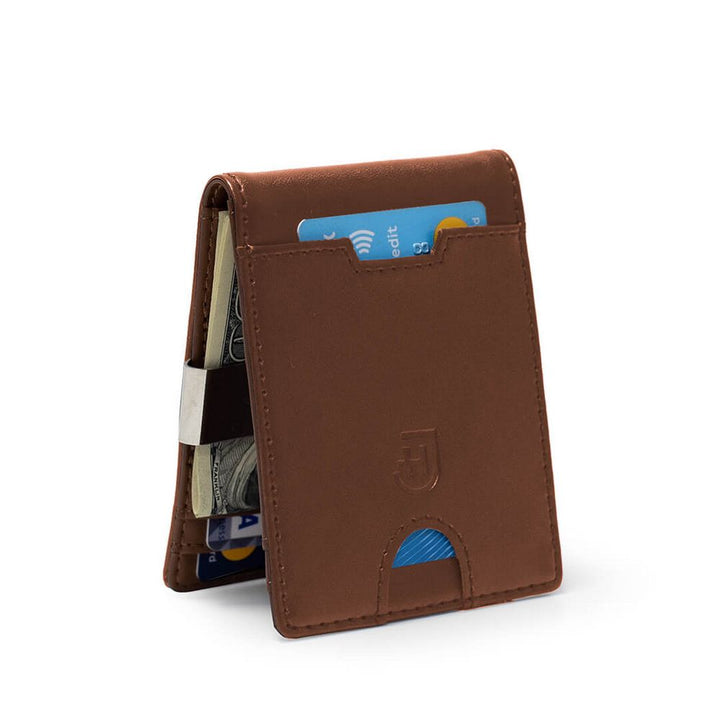 James Hawk Smart Wallet Camel - Light Brown Leather Wallet - Card holder from James Hawk at The Prince Webshop