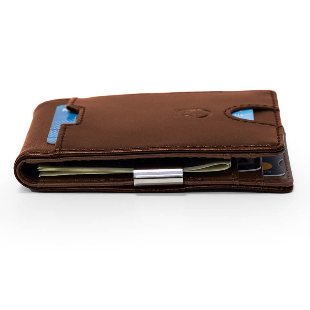 James Hawk Smart Wallet Camel - Light Brown Leather Wallet - Card holder from James Hawk at The Prince Webshop