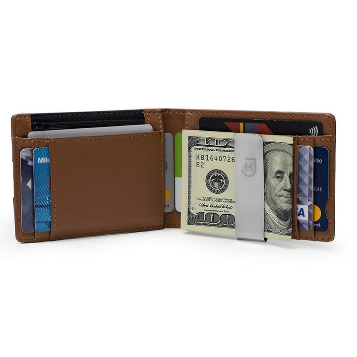 James Hawk Smart Wallet Camel - Light Brown Leather Wallet - Card holder from James Hawk at The Prince Webshop