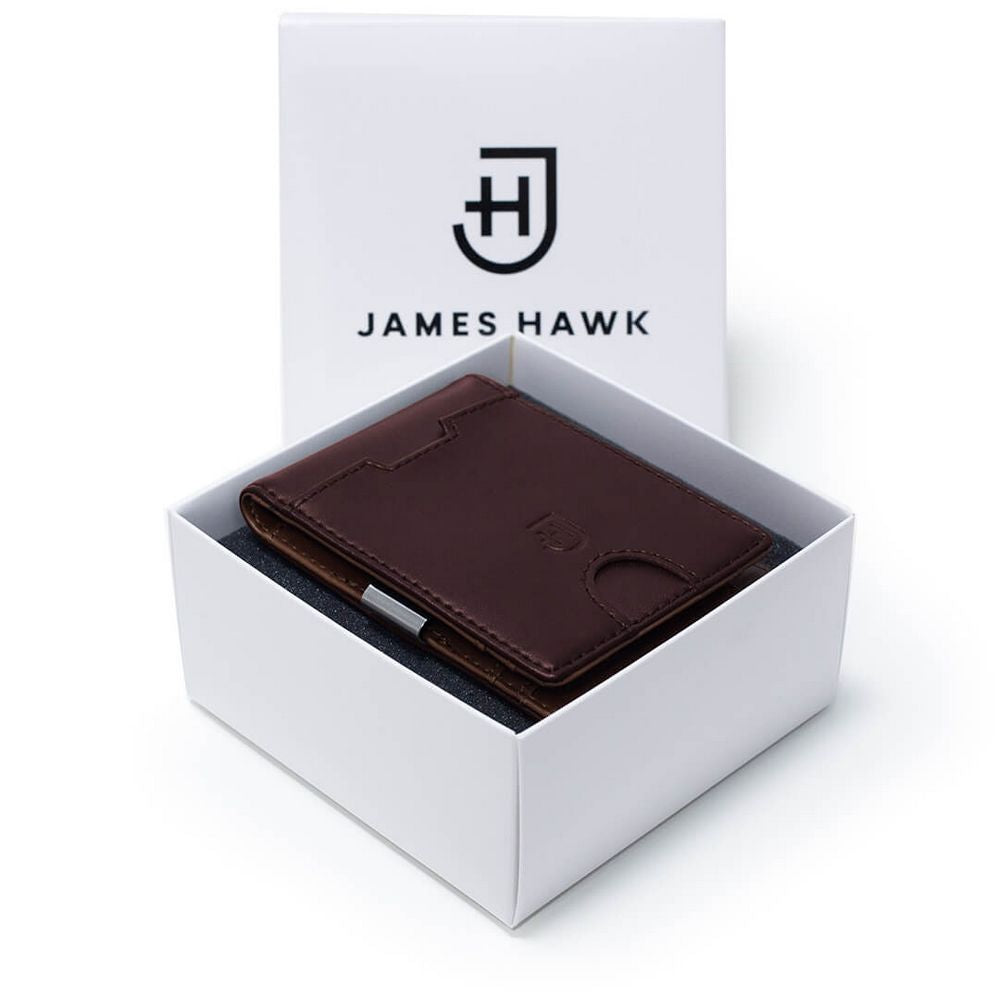 James Hawk Smart Wallet Camel - Light Brown Leather Wallet - Card holder from James Hawk at The Prince Webshop