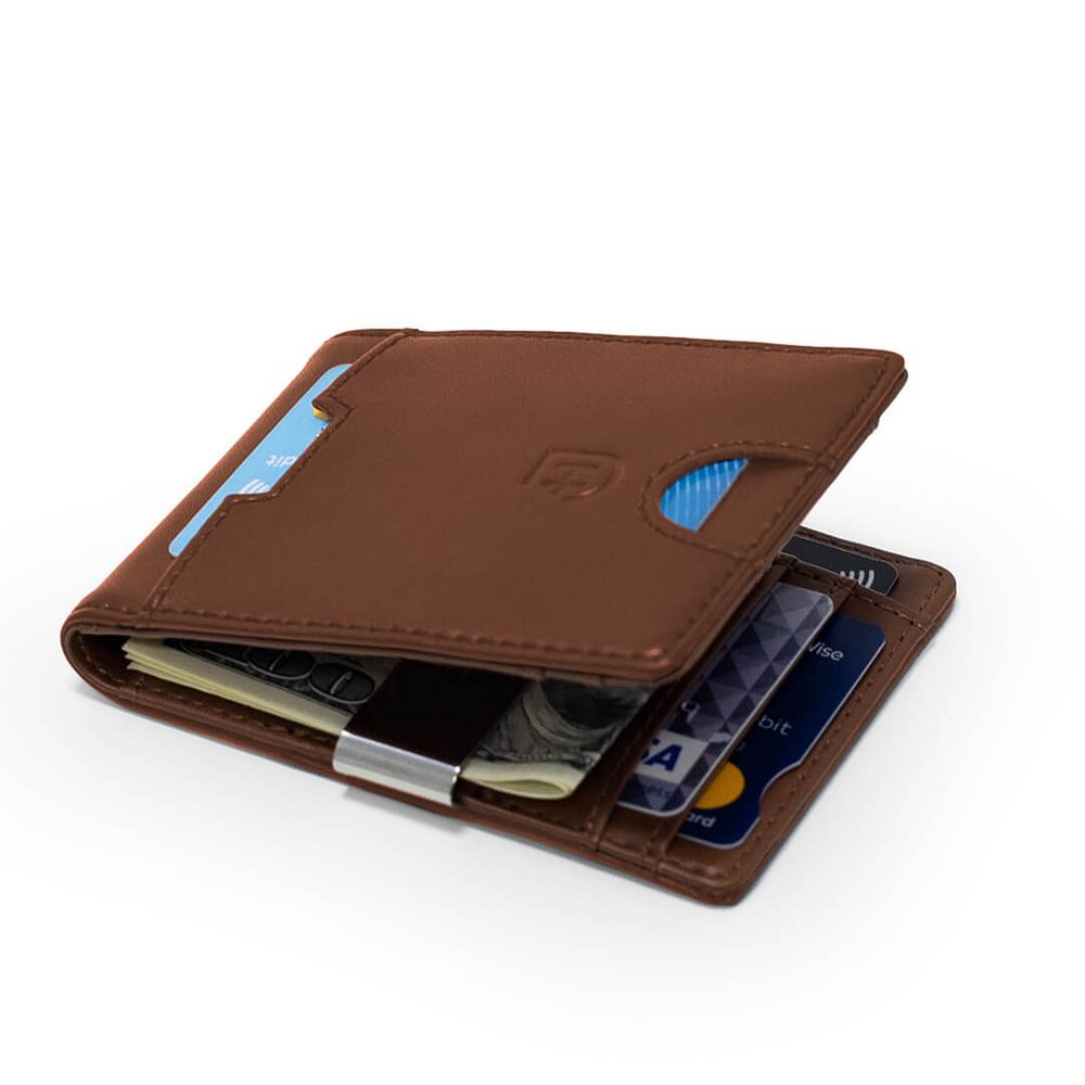 James Hawk Smart Wallet Camel - Light Brown Leather Wallet - Card holder from James Hawk at The Prince Webshop