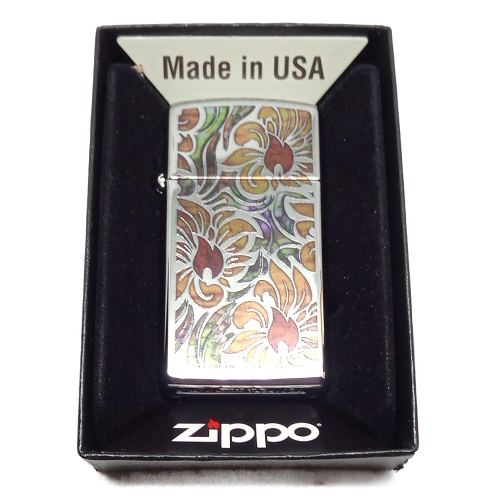Original Slim Zippo Lighter - Fusion Floral - Zippo Lighter from Zippo at The Prince Webshop