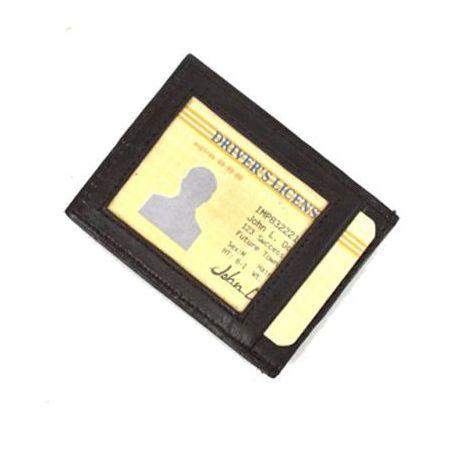 Leather ID & Card Holder with Banknote Clip - Brown - Wallet from Wallet Works at The Prince Webshop