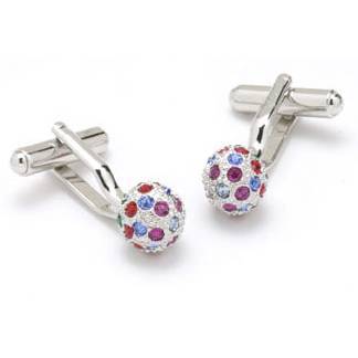 Cufflinks Multi Crystal Ball - Cufflinks from Onyx Art of London at The Prince Webshop