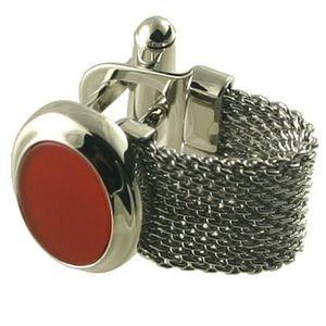 Cufflinks Silver Chain Strap with Agate - Cufflinks from Ceels at The Prince Webshop