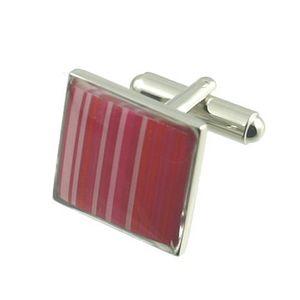 Cufflinks Stripe Pinks - Cufflinks from Ceels at The Prince Webshop