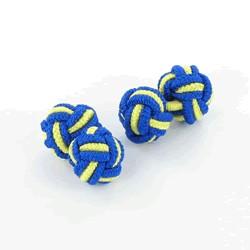 Cufflinks DuoC Blue & Yellow - Cufflinks from Onyx Art of London at The Prince Webshop