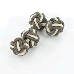 Cufflinks DuoC Brown & Beige - Cufflinks from Onyx Art of London at The Prince Webshop