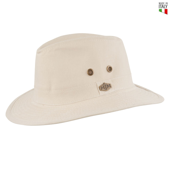 MJM Caribbean Linen Safari Hat - Natural - S/56cm - Hat from MJM Hats at The Prince Webshop