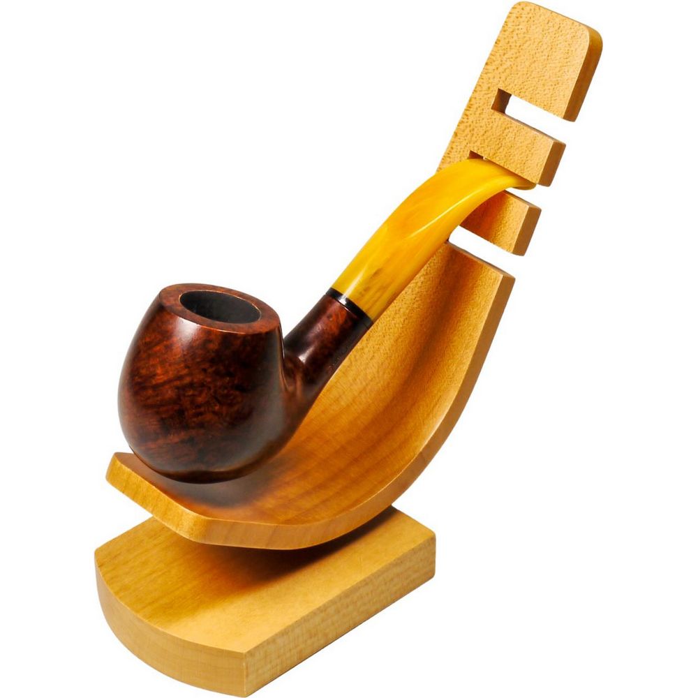 Pipe stand in maple wood for 1 Pipe - Pipe Accessories from The Prince's Choice at The Prince Webshop