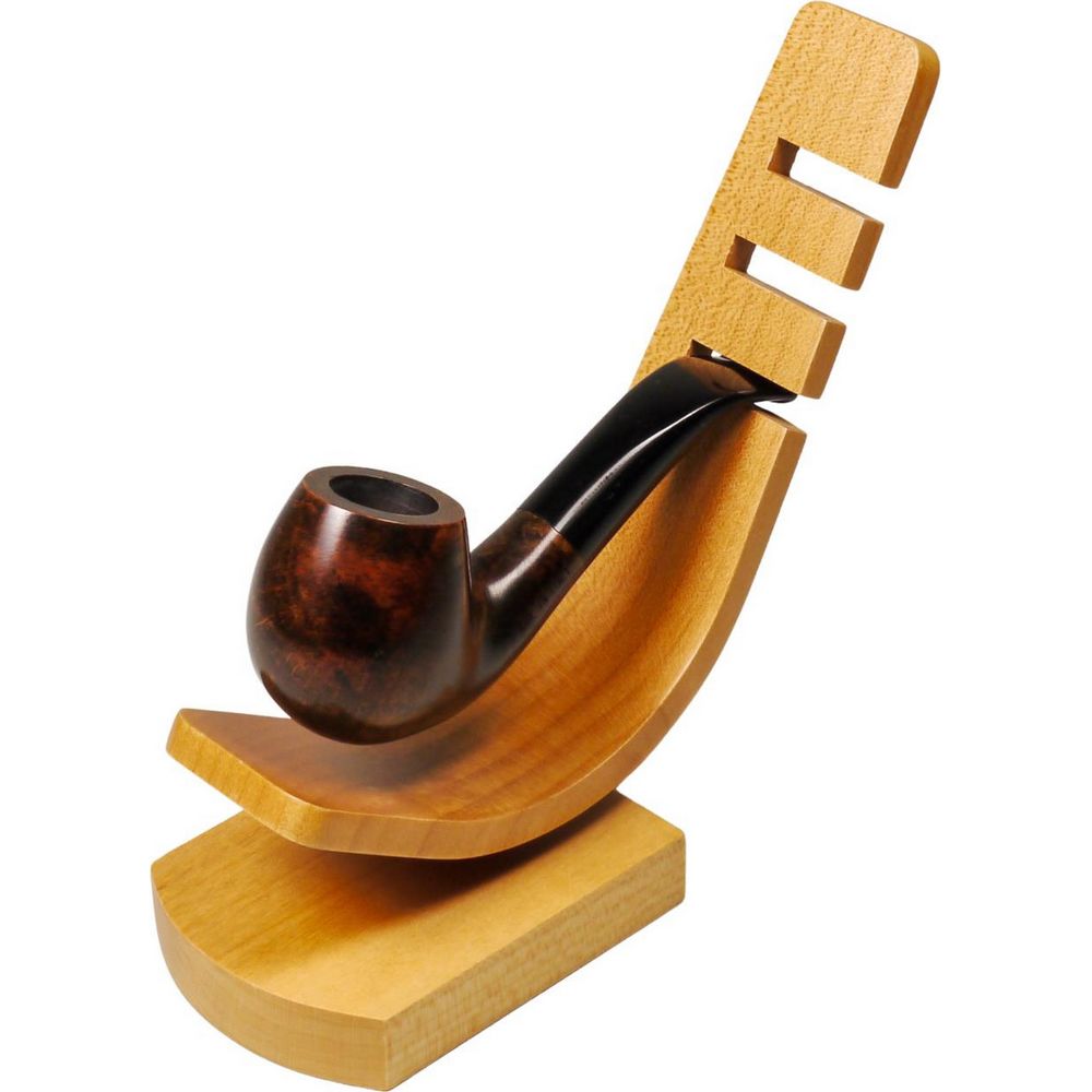 Pipe stand in maple wood for 1 Pipe - Pipe Accessories from The Prince's Choice at The Prince Webshop