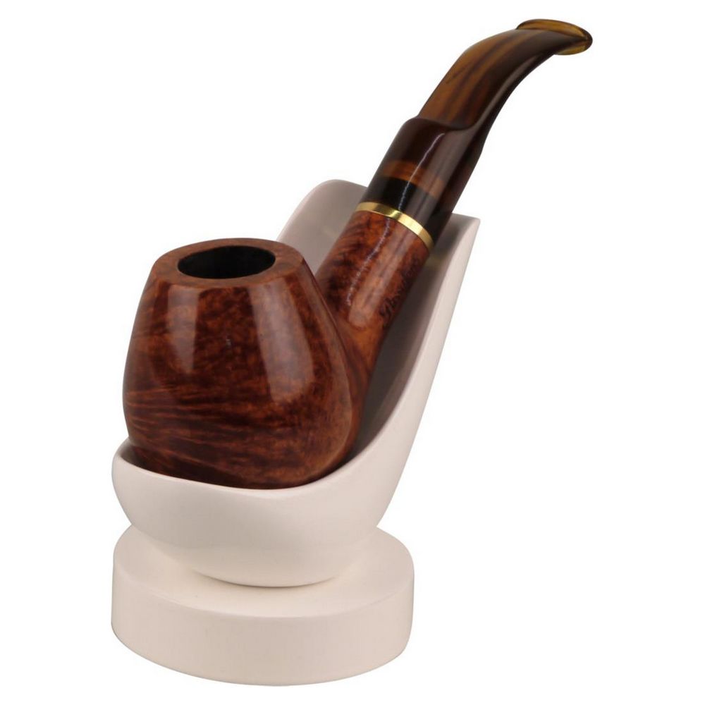 Pipe stand in white wood for 1 Pipe - Pipe Accessories from The Prince's Choice at The Prince Webshop